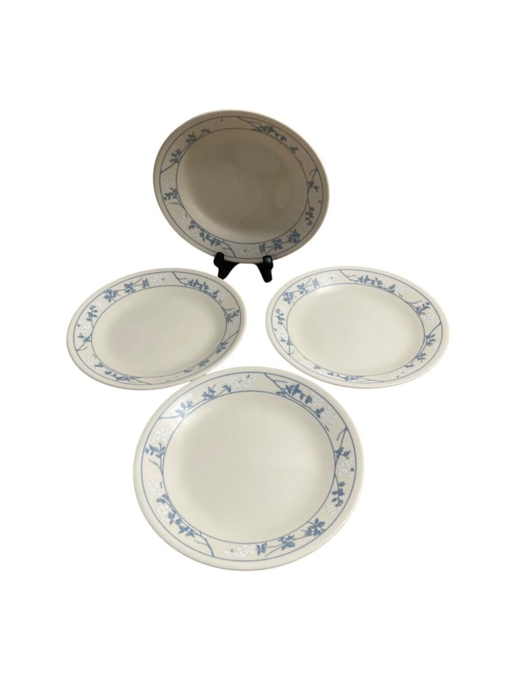 Vtg Corelle Corning First Of Spring Bread and Butter Dessert Plates Set Of 4 USA